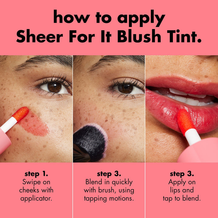 e.l.f. Sheer For It Blush Tint – Lightweight Dewy Hydrating Liquid Cheek Stain 4mL